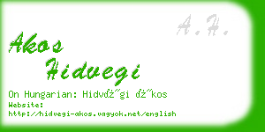 akos hidvegi business card